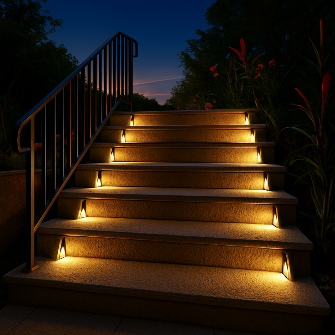 LuxStep™ Solar Step Lights — Warm, Safer Steps in Minutes