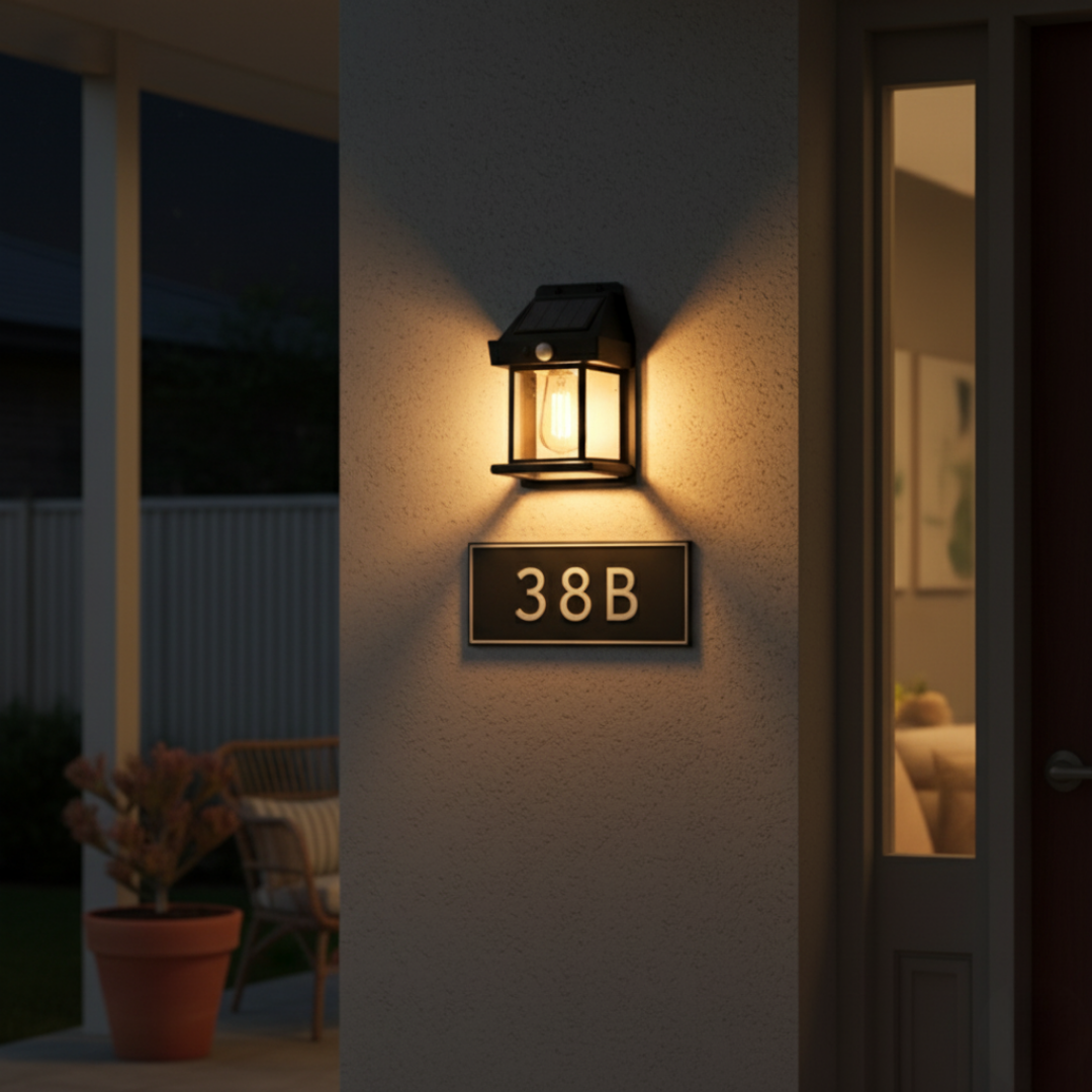 Emberly™ Solar Wall Light