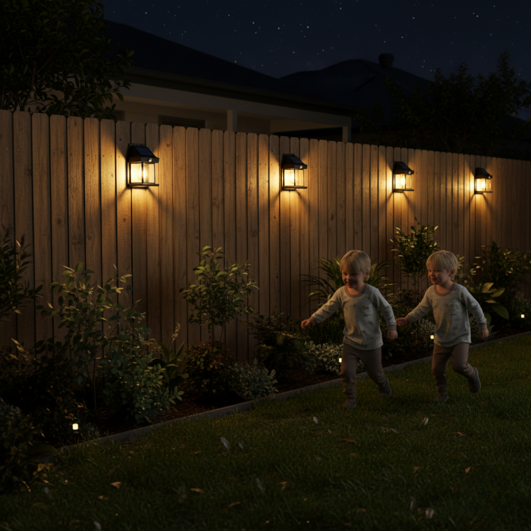 Emberly™ Solar Wall Light