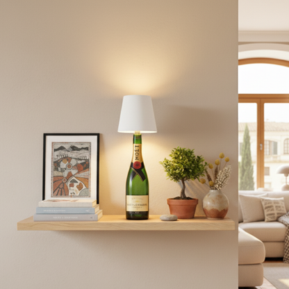 BottleGlow™ — One-Tap Warm-Dim Lamp for Your Favorite Bottle