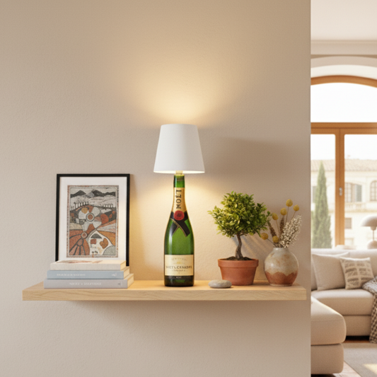 BottleGlow™ — One-Tap Warm-Dim Lamp for Your Favorite Bottle