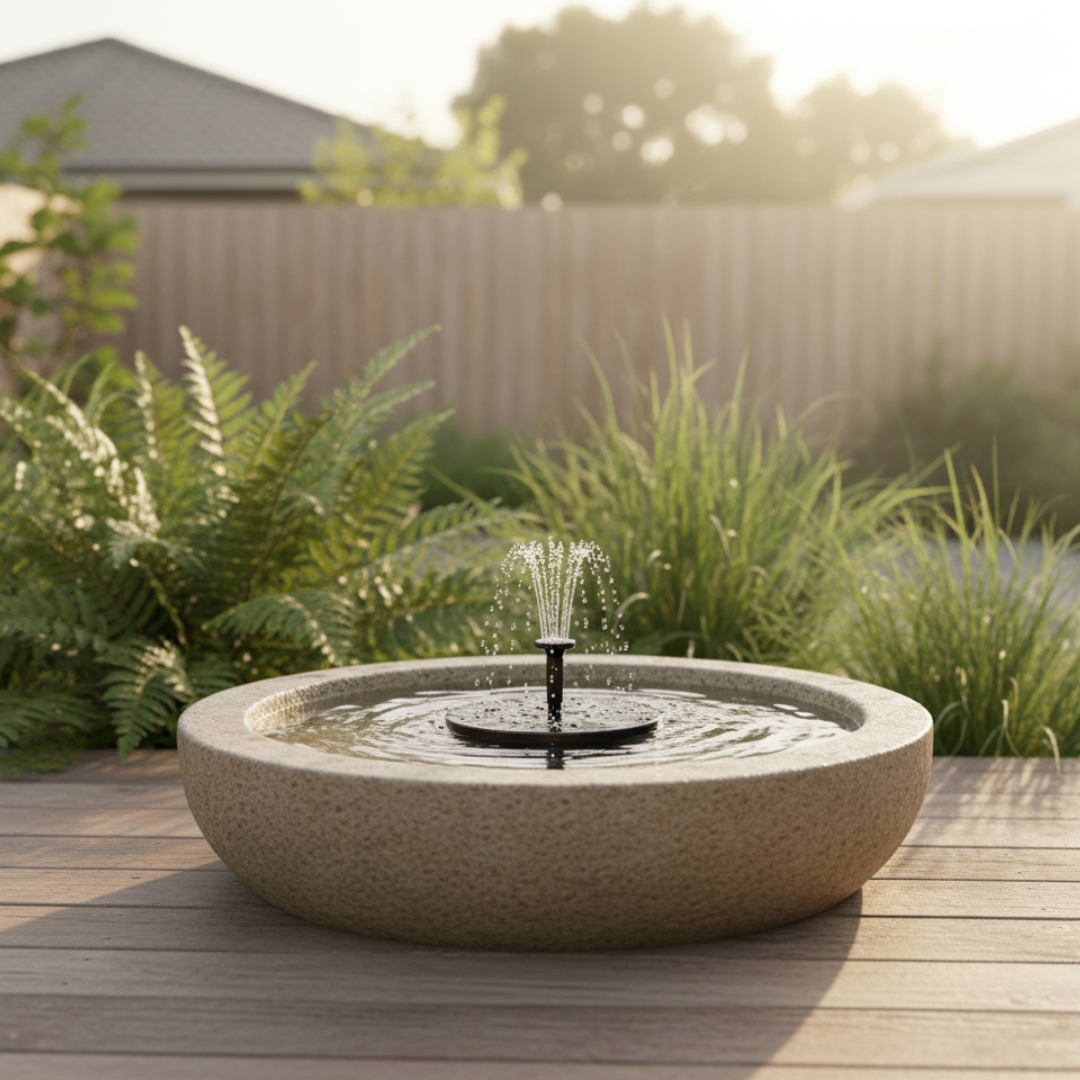 FloraFontana™ - Solar Fountain - Bring your own bowl