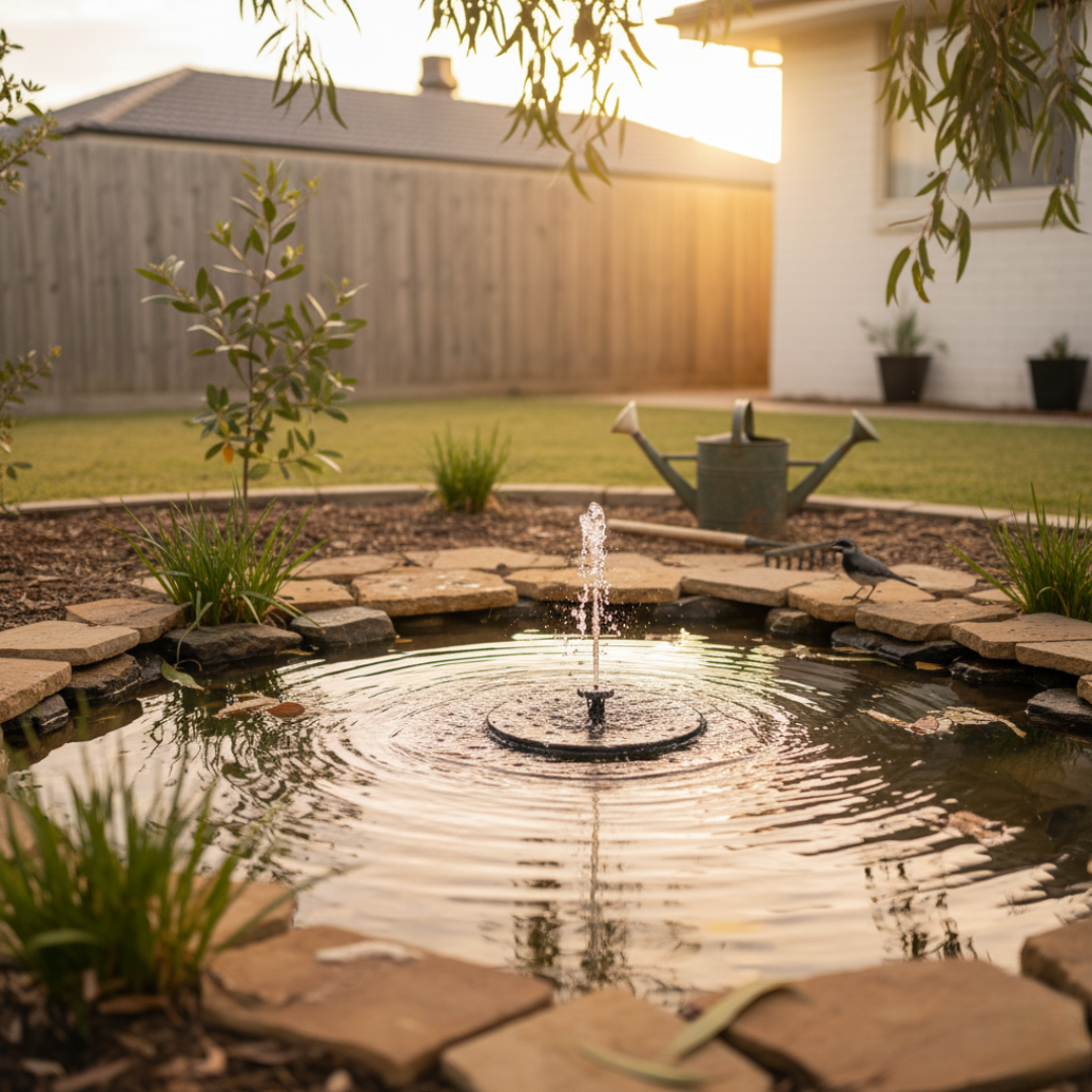 FloraFontana™ - Solar Fountain - Bring your own bowl