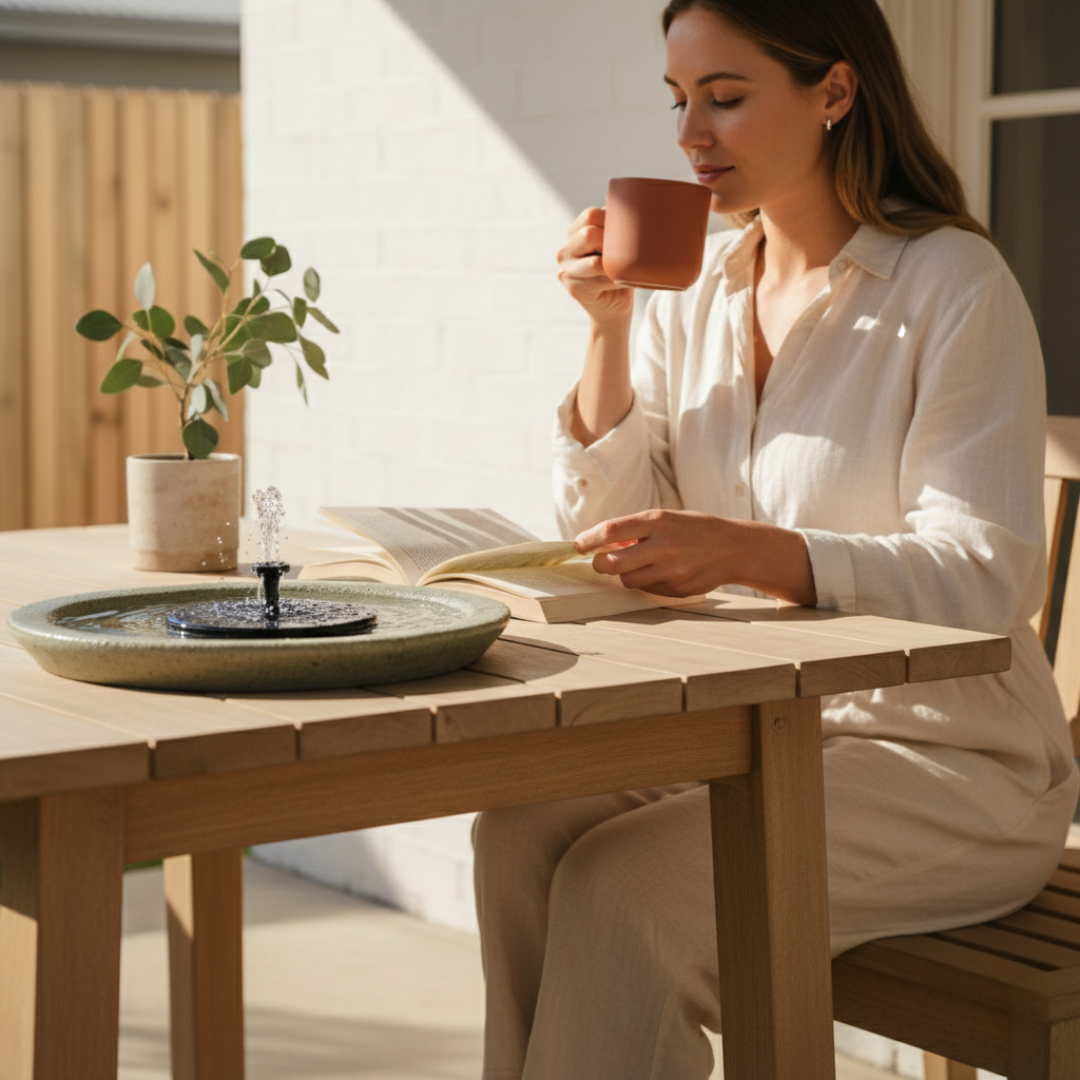 FloraFontana™ - Solar Fountain - Bring your own bowl