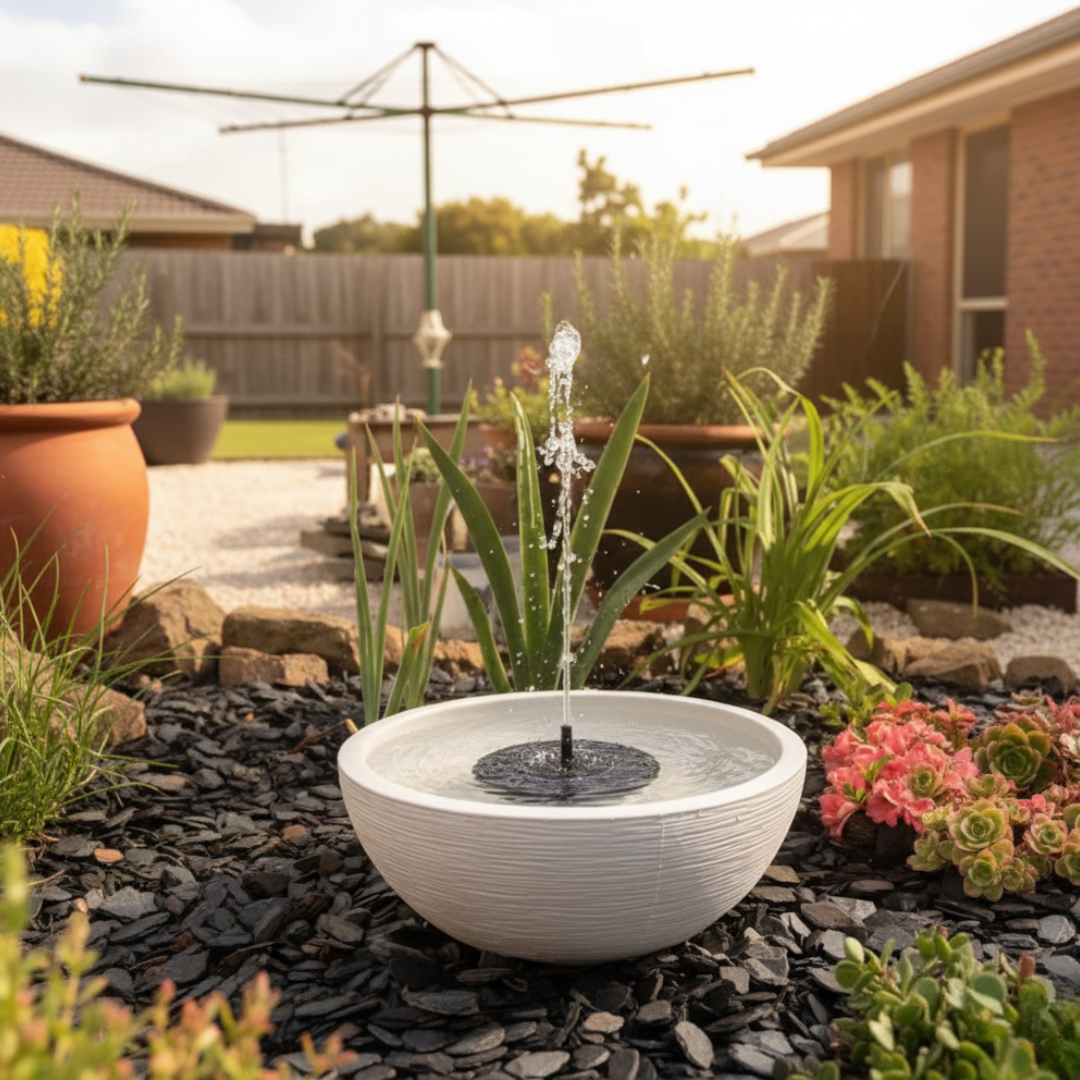 FloraFontana™ - Solar Fountain - Bring your own bowl