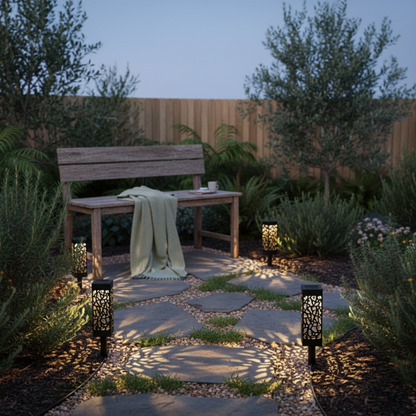 Lichtnest™ - Solar Path Set — Wire-Free Warm Glow