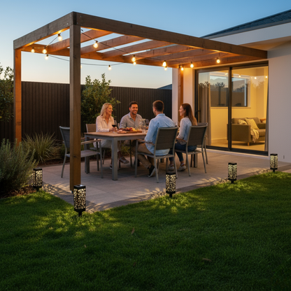 Lichtnest™ - Solar Path Set — Wire-Free Warm Glow