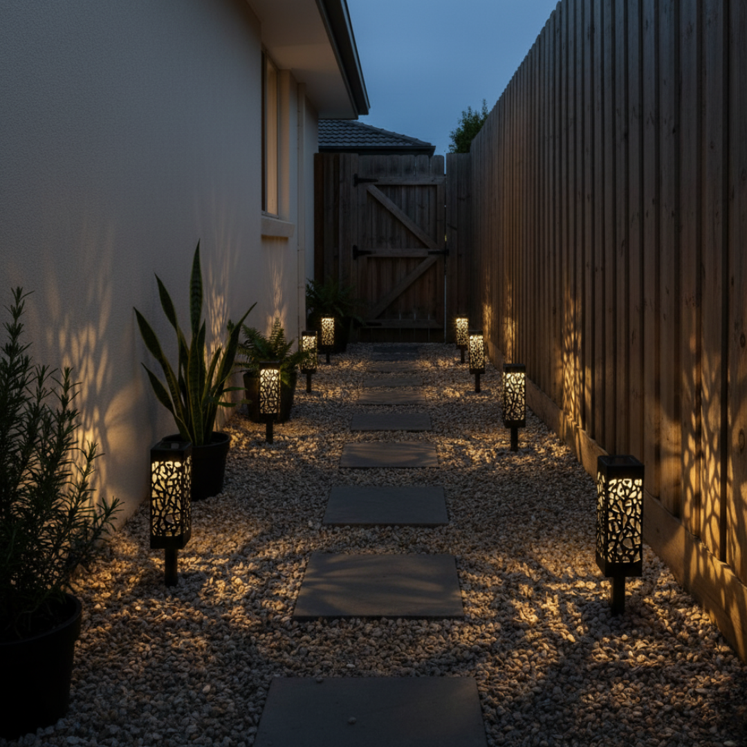Lichtnest™ - Solar Path Set — Wire-Free Warm Glow