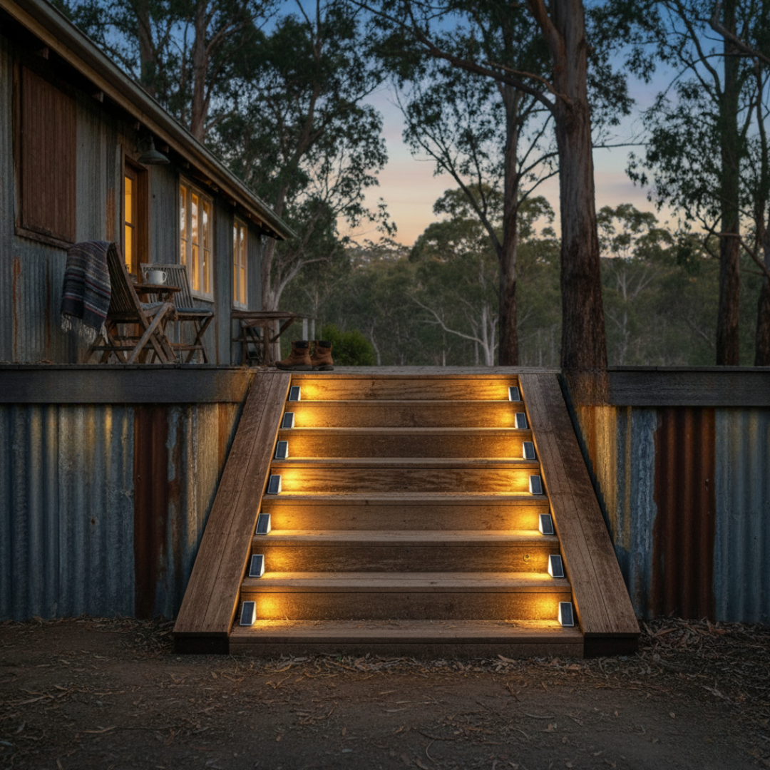 LuxStep™ Solar Step Lights — Warm, Safer Steps in Minutes