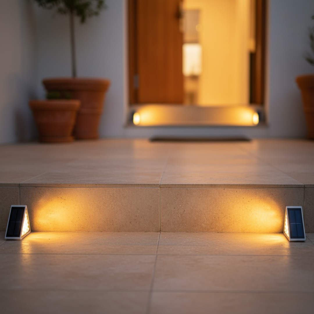 LuxStep™ Solar Step Lights — Warm, Safer Steps in Minutes