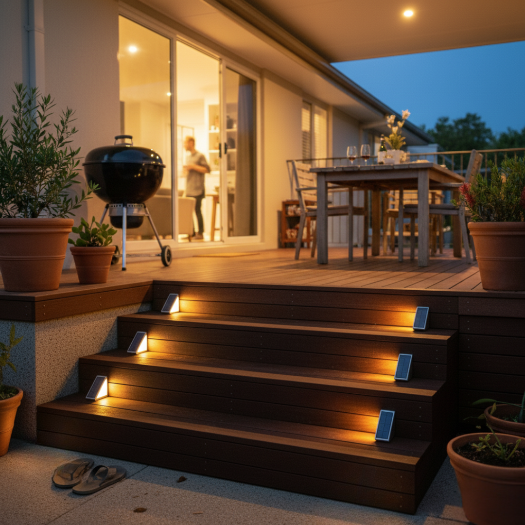 LuxStep™ Solar Step Lights — Warm, Safer Steps in Minutes