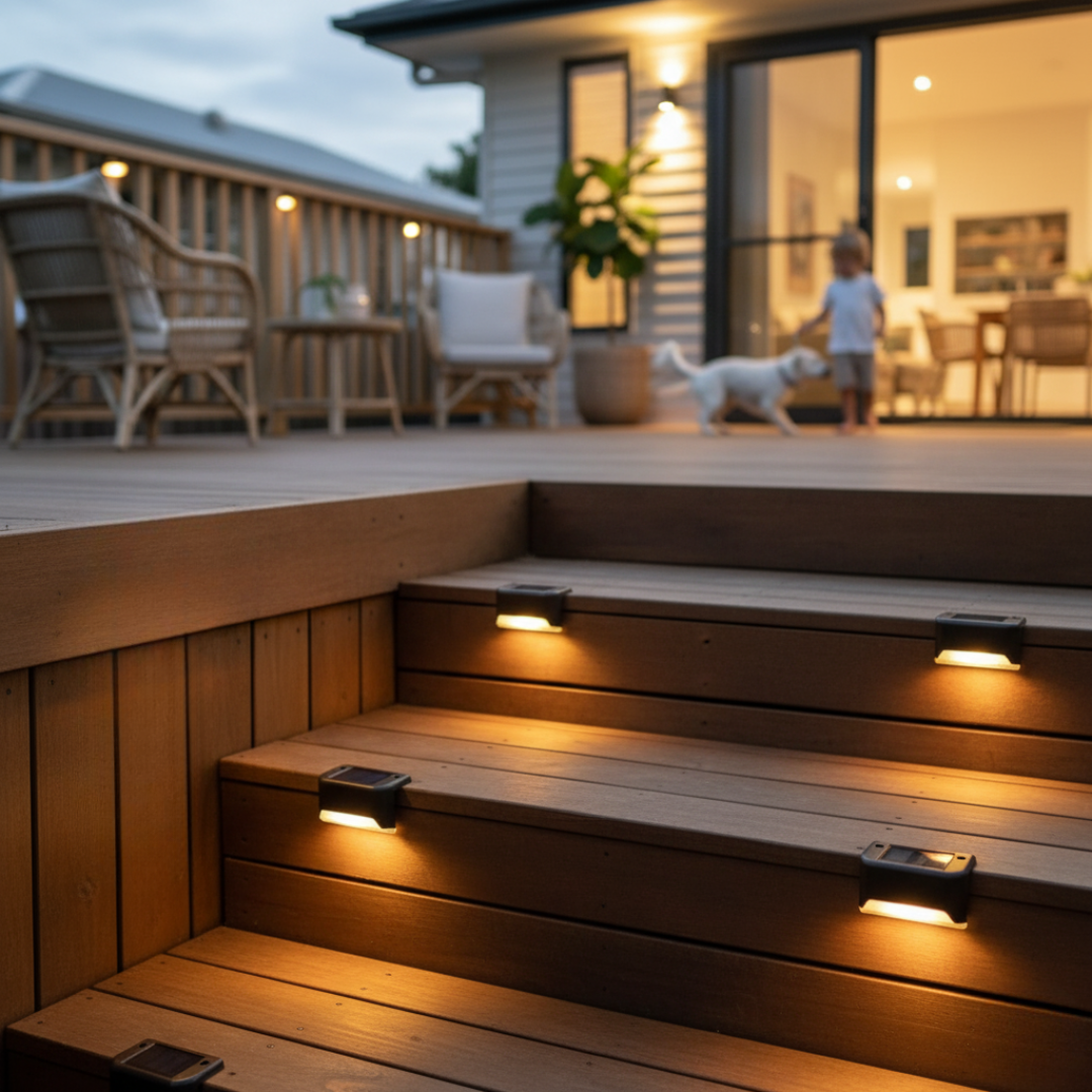 Solapath™ — Warm Solar Step Lights for Safe, Beautiful Nights