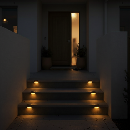 Solapath™ — Warm Solar Step Lights for Safe, Beautiful Nights