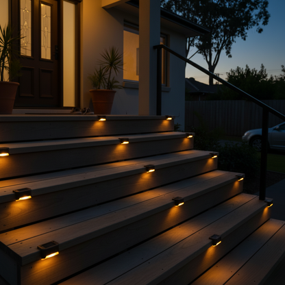 Solapath™ — Warm Solar Step Lights for Safe, Beautiful Nights